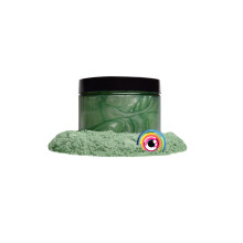 Pigmento in polvere di mica premium verde Arashiyama (50 g) per occhi, multiuso, fai da te, arti e mestieri, additivo per lavorazione del legno,