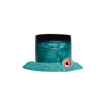 Pigment en poudre de mica premium Eye candy AOkinawa vert A (25 g) Additif polyvalent pour bricolage, arts et artisanat, travail du bois, bombes de ba