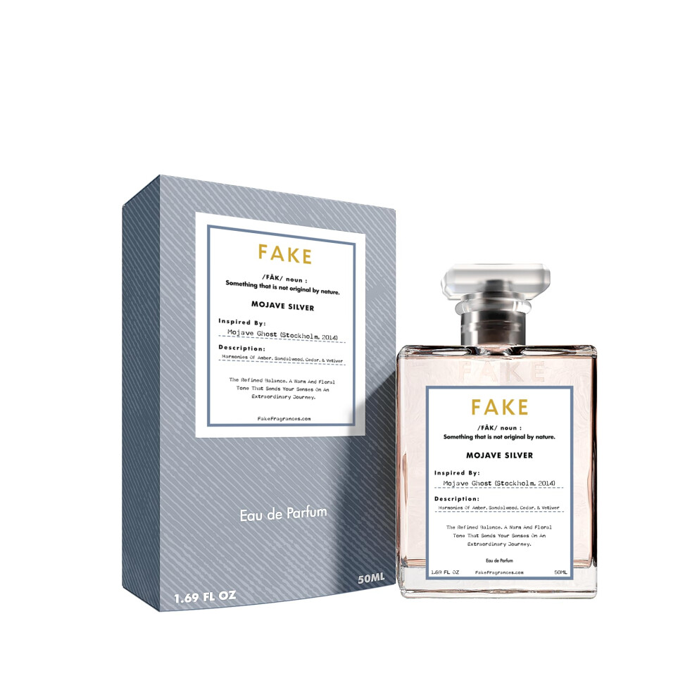 Fake Mojave Silver Inspired by Mojave Ghost 1.7oz Unisex Cologne/Perfume | Almost an Exact Clone | Robust Burst of Amber Floral-Sweet scent with a Woo