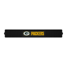 FANMATS 13986 Tapete de Bar Green Bay Packers - 3.25in. x 24in. - Tapete de Secagem Durável