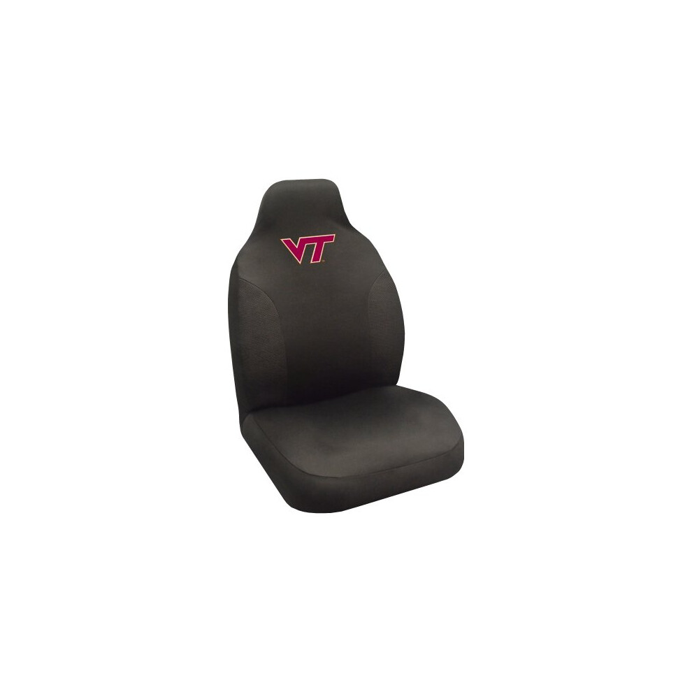 Fanmats Ncaa Virginia Tech Hokies Polyester Seat Cover 20""""X48"""" Black 842989051044