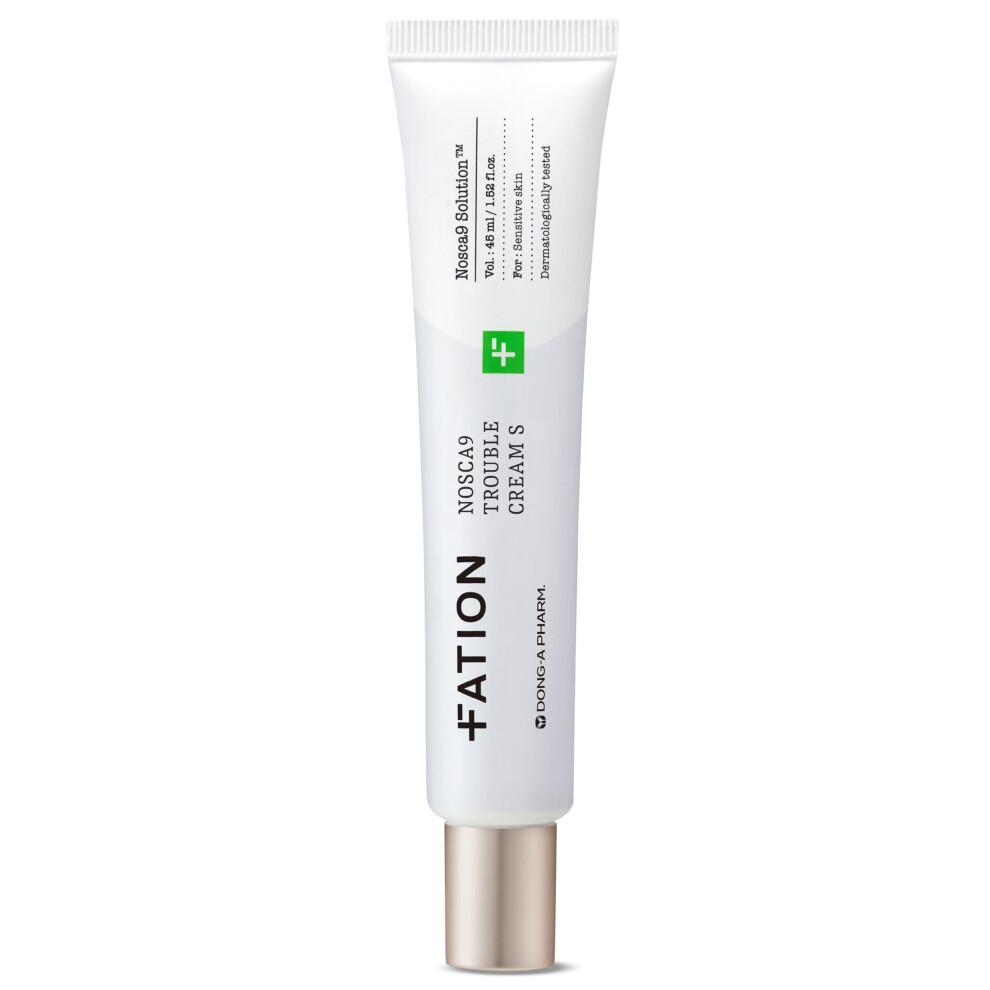 Fation Cream Nosca9 Trouble S | Hydrating Face Moisturizer W/Centella Asiatica & Ceramide Complex | Soothing Face Moisturizer | Zit Korean