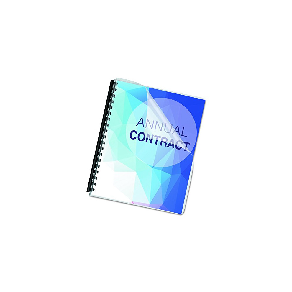 Fellowes Transparent PVC Binding Covers Oversize 25 per Pack (52309)