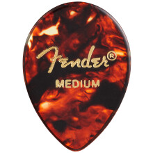 Fender Classic Celluloid Guitar Picks 354 Shape Guitar Accessories Tortoise Shell Medium 12-Pack