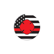 Botão Ícone Maltês de Bombeiro c/ Bandeira
