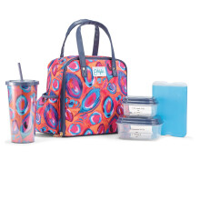 Sac a lunch fit et frais pour femmes Sac a lunch pour femmes isolees pour le travail a l'epreuve des fuites et a la grande bote a lunch pour les