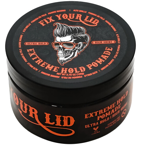 Fix Your Lid Extreme Hold Pomade για Άνδρες - Υδατοδιαλυτή Pomade με Υψηλή Γυαλάδα