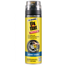 Fix-A-Flat Aerosol Tire Repair and Inflator Eco-Friendly Formula 16 oz Universal Fit yellow