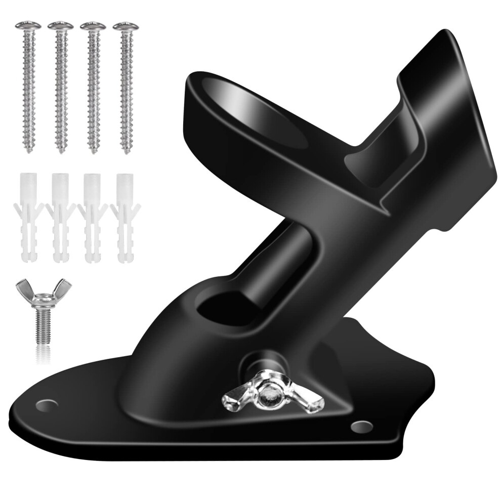 Fahnenmasthalterungen Bonwin 1 Fahnenmasthalterung Mit Hardware F R Die Hauswandmontage 1 Innendurchmesser Zwei Positionen Und Aluminiumlegierung-image