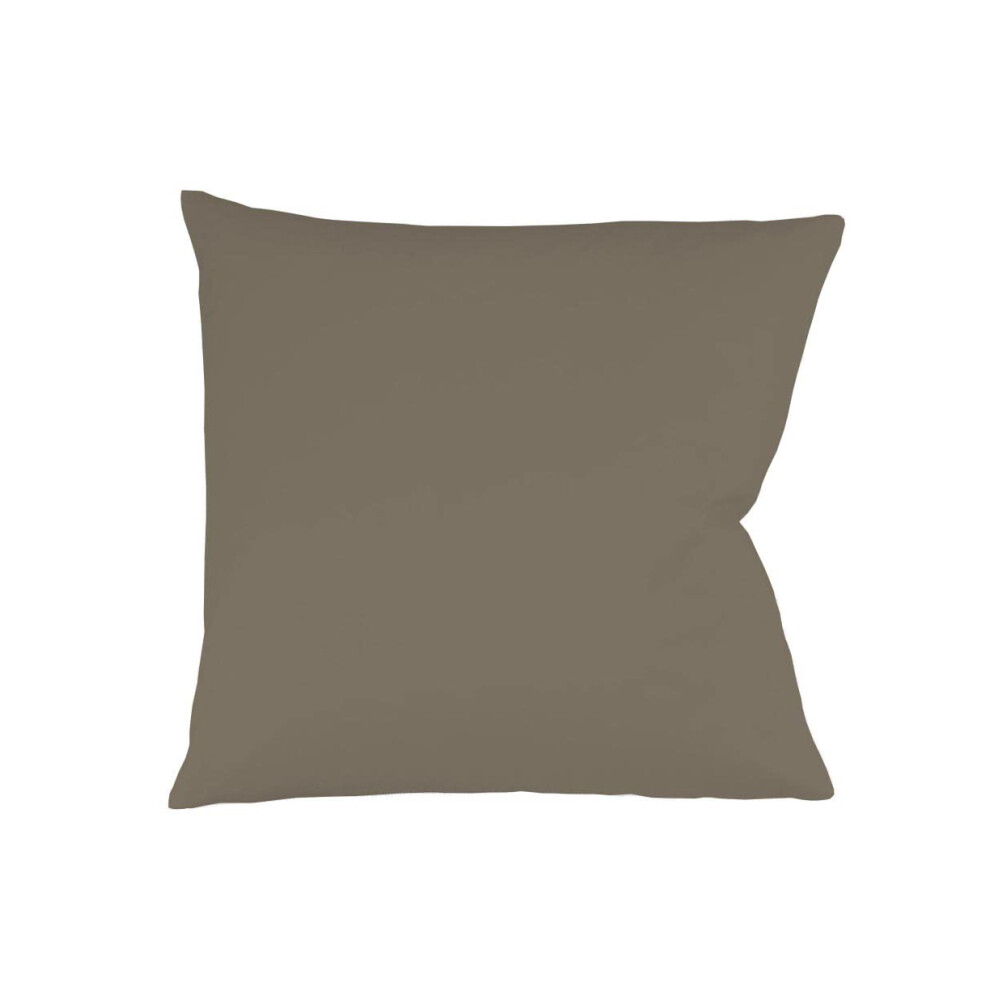 Taie d'oreiller Fleuresse 40 x 40 cm 100 % coton Couleurs Taupe