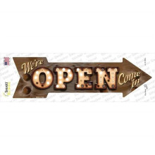 Smart Blonde A-505s-M Were Open Bulb Letters Novelty Arrow Sticker Decal - Medium
