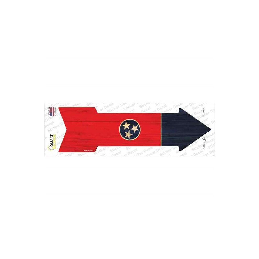 Smart Blonde A-563S-M Tennessee State Flag Novelty Arrow Sticker Decal - Medium 792636337789