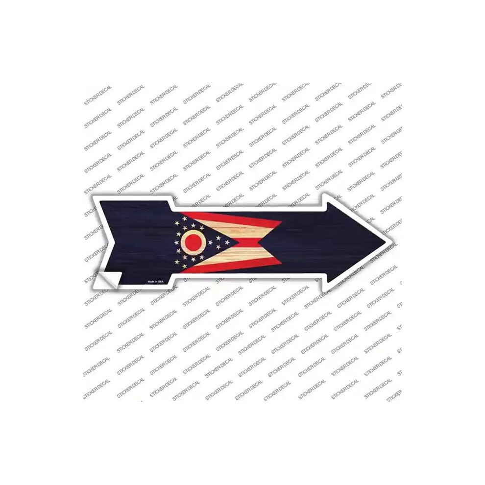Smart Blonde A-556S-Xl Ohio State Flag Novelty Arrow Sticker Decal - Extra Large 792636338069