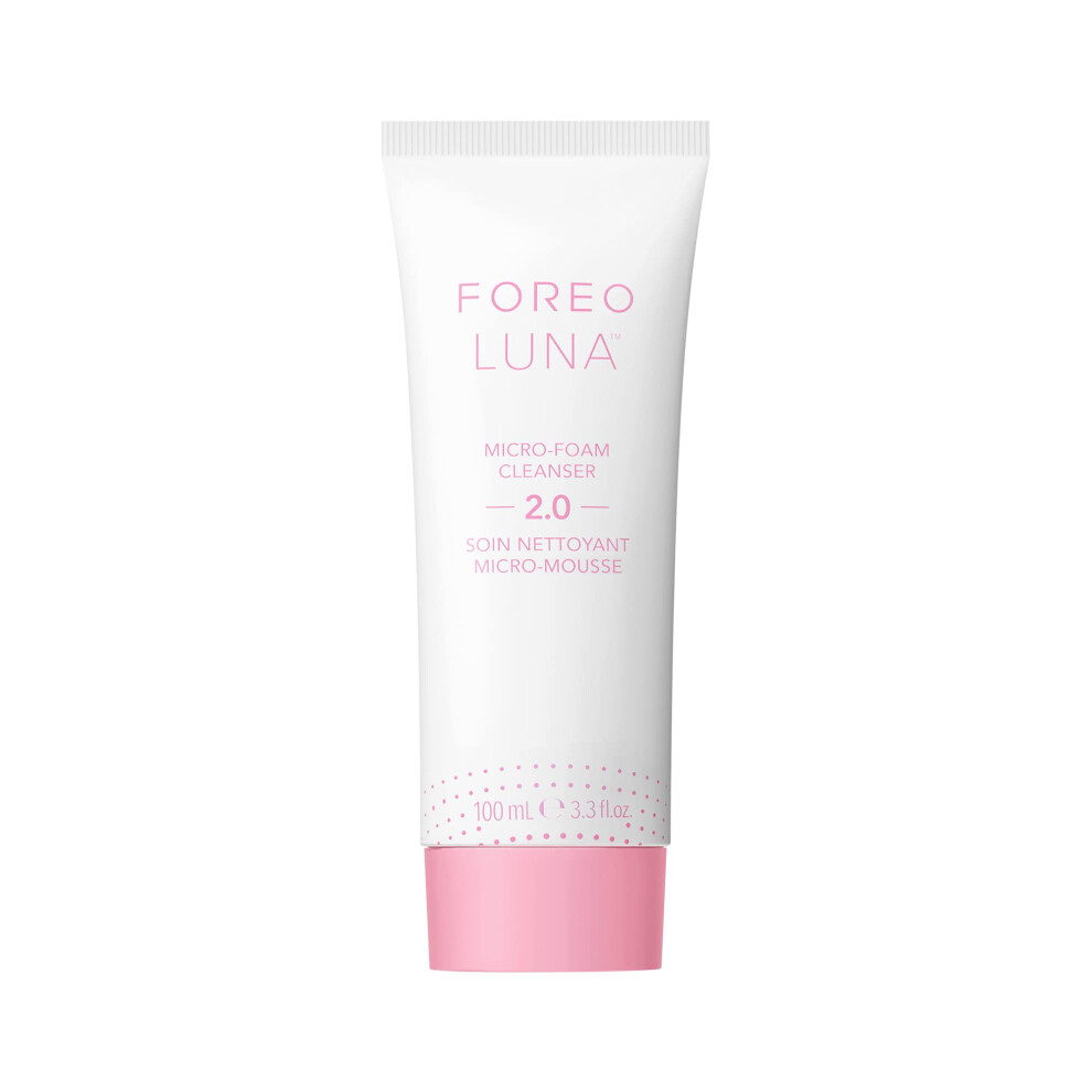 Foreo Luna Micro-Foam Face Cleanser 2.0 - Exfoliating Face Wash - Pore Minimizer - All Skin Types Facial Cleanser - Travel Size - Vegan - Facial