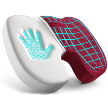 Sedia d'ufficio Fortem Cuscino in memory foam Cushion cuscino non slip seduta per sedili per auto da gioco pad sciatica e supporto a cespuglio lavabi