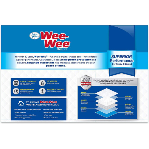 Four Paws Wee Wee indbrudspuder 50pk 1