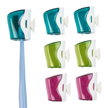 Framendino 6 Pack Toothbrush Head Covers with Suction Cup Toothbrush Protective Case Great Toothbrush Cover Holder for Home Travel Outdoor Camping