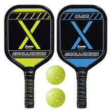 Franklin Sports Pickleball Paddle + Ball-startset voor 2 spelers - Inclusief (2) aluminium peddels en (2) X-40 ballen - USA Pickleball (USAP) goedgek