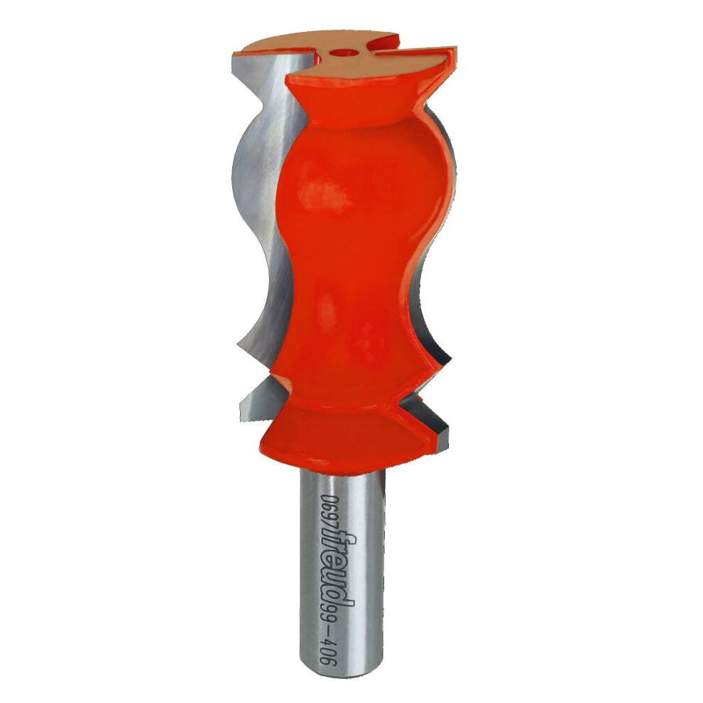 Freud 99-406: 1-1/4"""" (Dia.) Crown Molding Bit With 1/2"""" Shank 25/64"""" Large Radius 008925386117