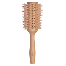 Fromm Mission Sleek Vented Round Boar Brush for Smooth Lustrous Blowouts Even on Frizz-Prone Hair | Roller Hairbrush with Natural Boar for Anti-stati