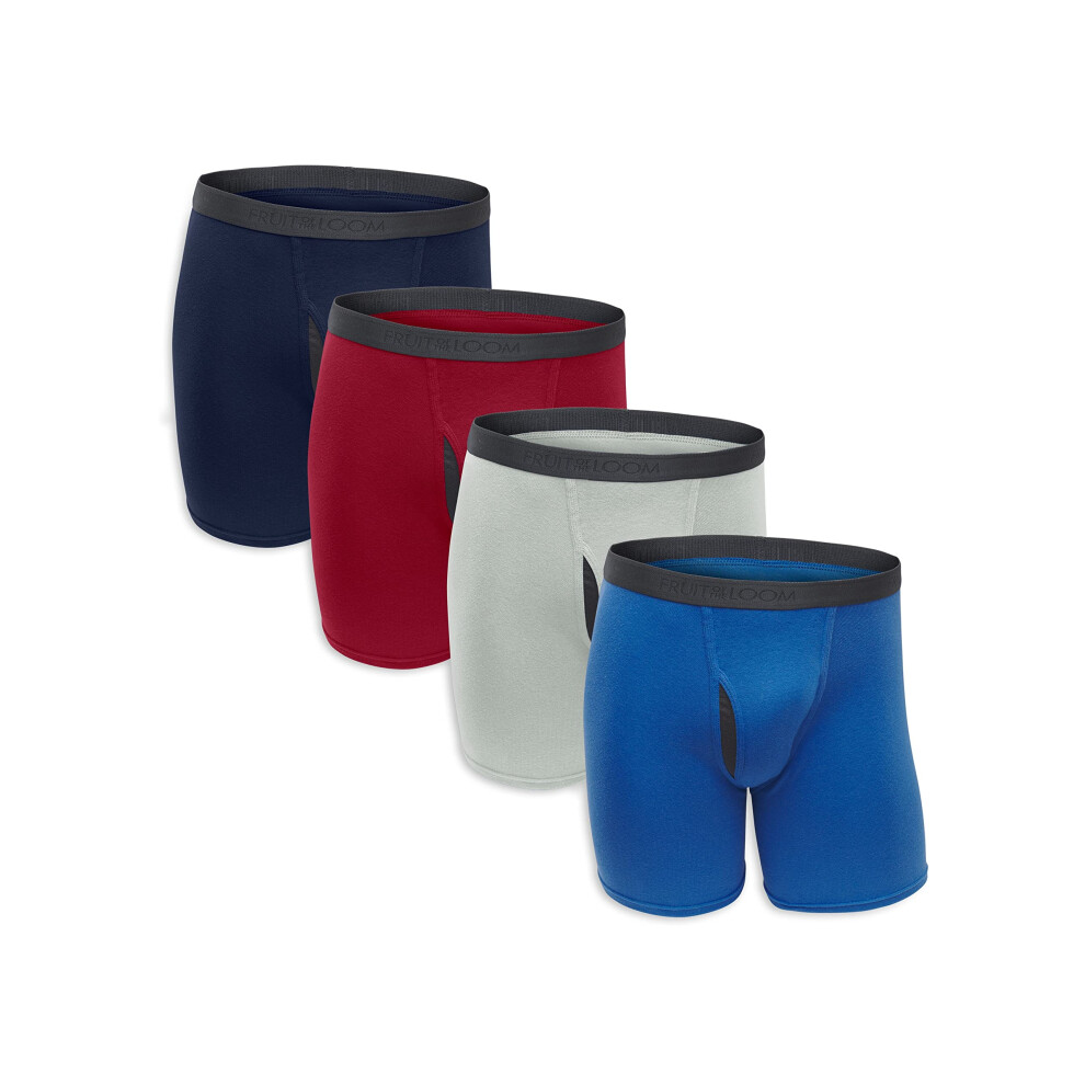 Calzoncillos B?Xer Premium Coolzone De Fruit Of The Loom Para Hombre, Surtidos (Paquete De 4), Talla Extragrande-image