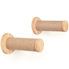 FUKUMARU Cat Wall Furniture  11.8 Inch Cat Wall Steps for Drywall  Cat Stairs for Wall Mounted with Jute Scratching Cat Shelf for Most Kitten  Medium