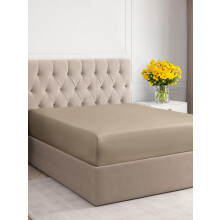 Full Size Fitted Bed Sheet - Hotel Luxury Single Fitted Sheet Only - Fits Mattress Up to 16 - Extra Soft Wrinkle Free Breathable and Cooling -