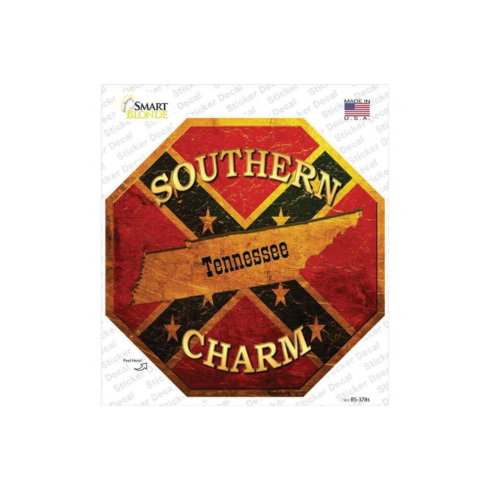 Smart Blonde Bs-378S-M Southern Charm Tennessee Novelty Octagon Sticker Decal - Medium 792636345098