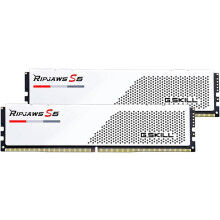 G.SKILL Ripjaws S5 Series (Intel XMP 3.0) DDR5 RAM 32GB (2x16GB) 6000MT/s CL32-38-38-96 1.35V Desktop Computer Memory UDIMM - Matte White (F5-6000J323