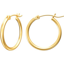 Gacimy Kleine Gouden Creolen voor Vrouwen 14K Vergulde Creolen met 925 Sterling Zilveren Post Geel Goud 20mm Kleine Creolen voor Vrouwen