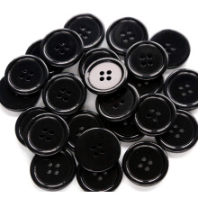 GANSSIA 1 Zoll (25 mm) schwarze Harzknpfe zum Nhen mit flacher Rckseite fr Kleidungsstcke, DIY, Handwerk, Dekoration, Packung mit 50 Stck