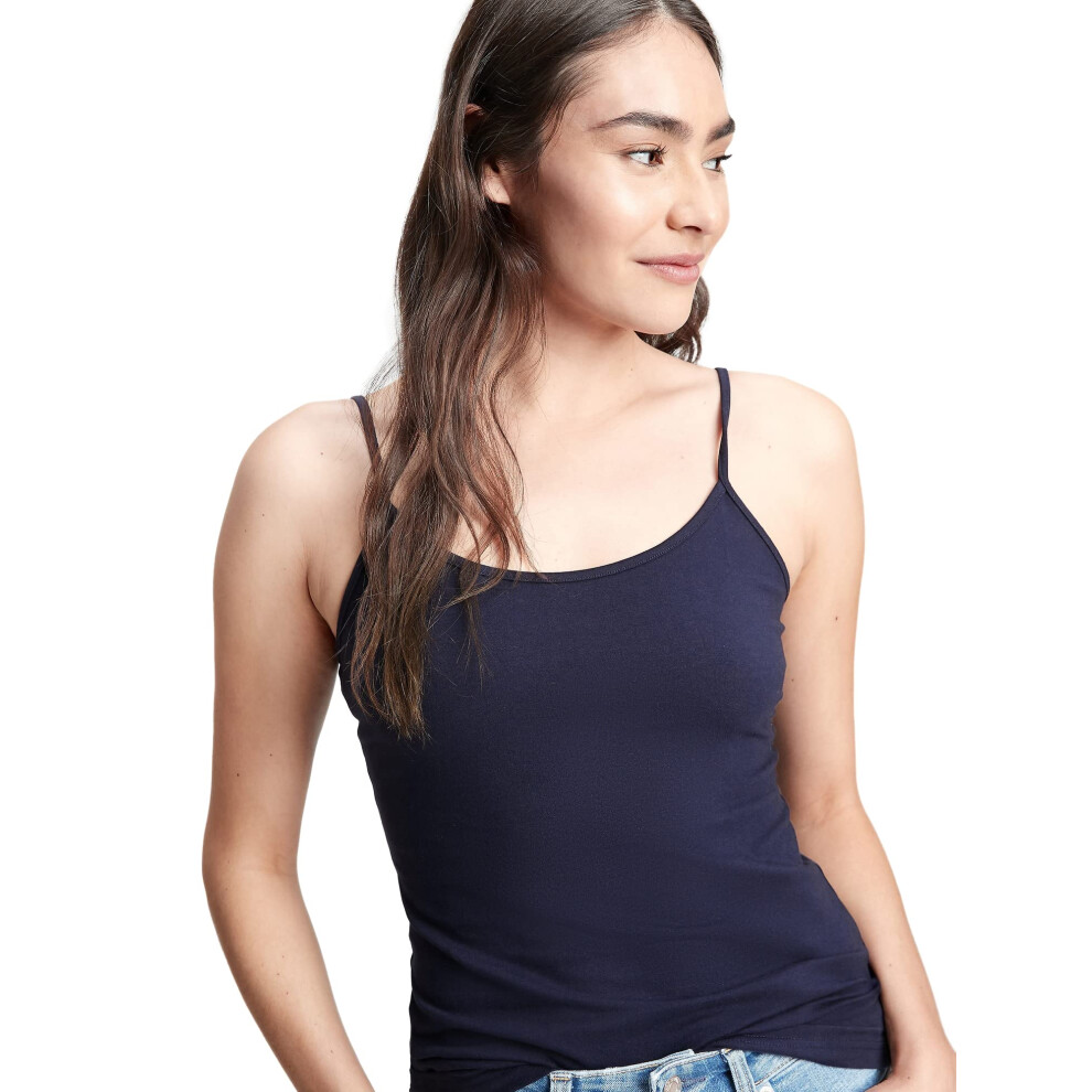 Chemise caraco ajust   e pour femme GAP, bleu marine, uniforme, taille XL, grande taille,    tats-Unis