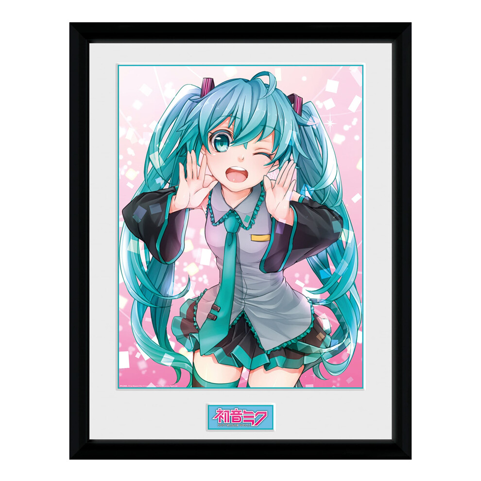 GB eye Hatsune Miku Wink Collector Unframed Poster Print 12"""" x 16"""" Anime Manga Wall Art Prints for Bedroom Home Room Office Decor Gift