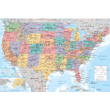 GB eye World Maps USA 61 x 91.5cm Maxi Poster