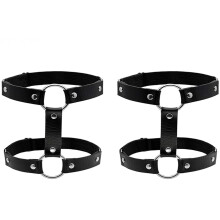 GEMILY Beinketteng rtel aus Leder, Punk, schwarze Oberschenkelketten, Party, Gothic, Bein-Strumpfband, Harness, Club, Rave, K rperkette, Schmuck