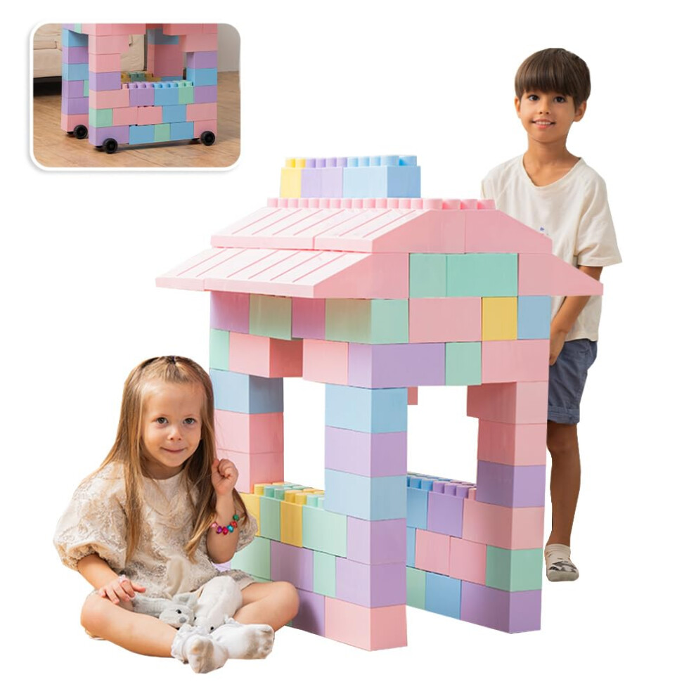 Giant Plastic Blocks Jumbo Big Blocks Jumbo Blocks Big Building Blocks Jumbo Giant Blocks Huge Blocks Jumbo Building Blocks 86 Pieces Large Blo