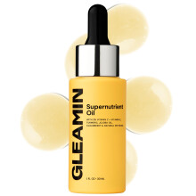 Gleamin Brightening Face Oil with Vitamin C  Vitamin E  Jojoba Oil  Cloudberry  Peptides & Turmeric - Hydrating  Skin Firming Oil for Dull Skin & Dark
