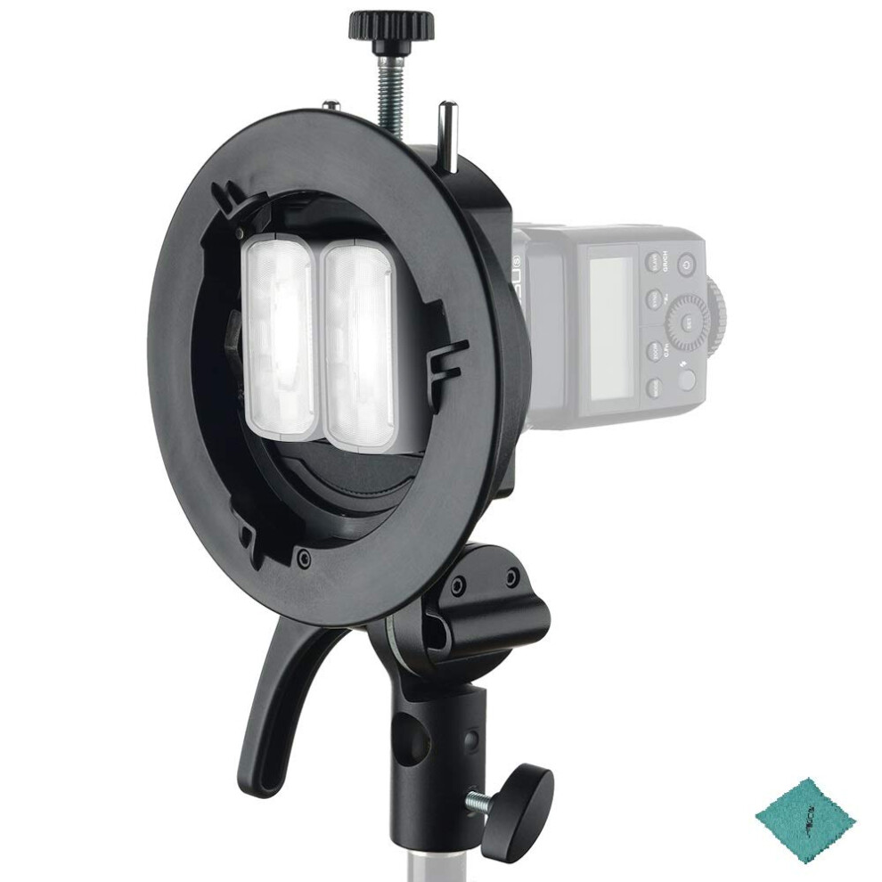 Godox S2 S-Type Bracket Bowens Mount Holder for Godox V1 Serie V860II Series TT350 Series AD400Pro AD200Pro Series Speedlite Flash for Bowens Mount Fl