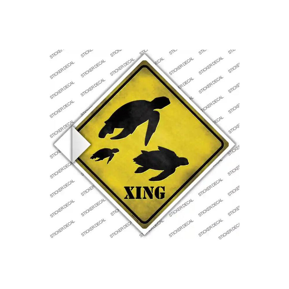 Smart Blonde Cx-045S-L Turtle Xing Novelty Diamond Sticker Decal - Large 792636351488
