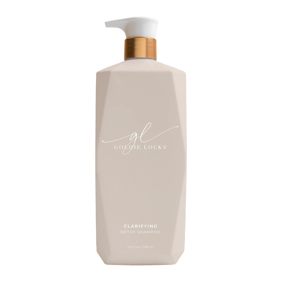 Goldie Locks Clarifying Detox Shampoo Clarifying Hair Cleanser Safe For Extensions & Colored Hair Removes Excess Buildup Detoxifies Scalp And Stran