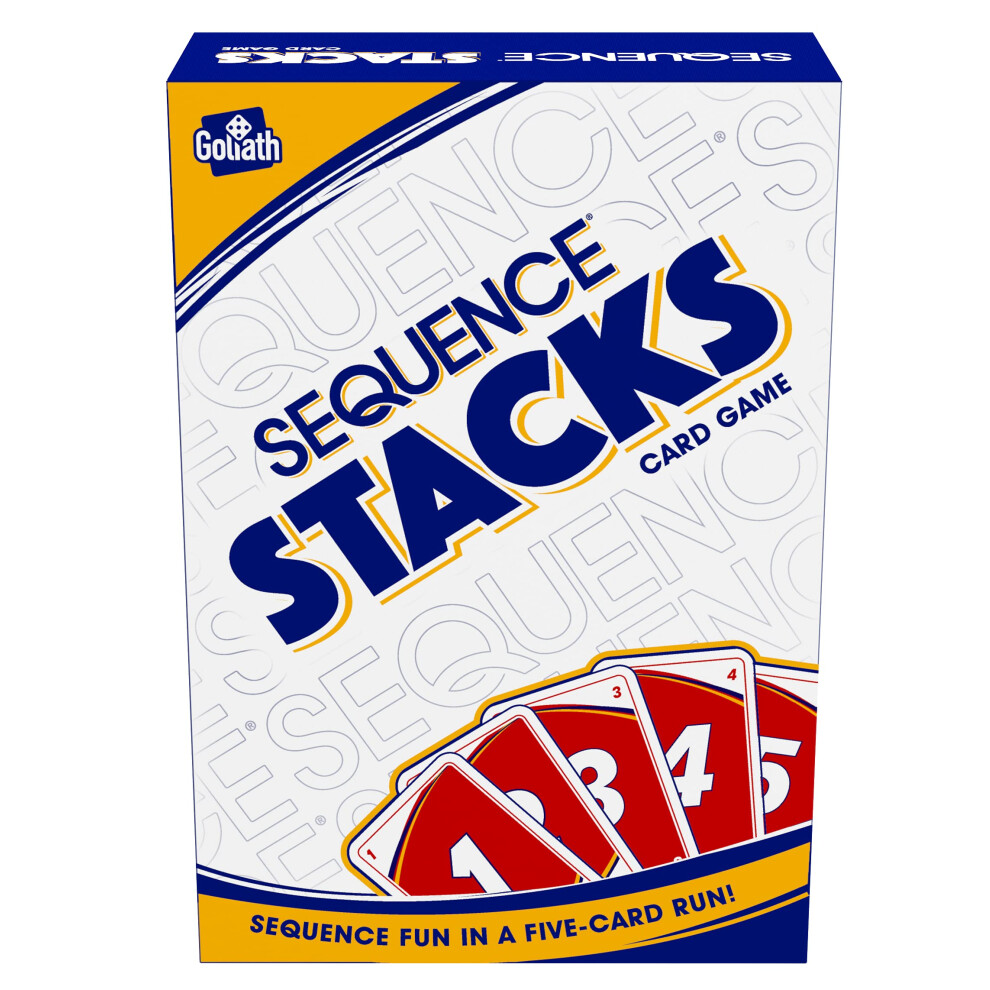 Goliath White Sequence Stacks Card Game - Sequence Fun In A Five-Card Run