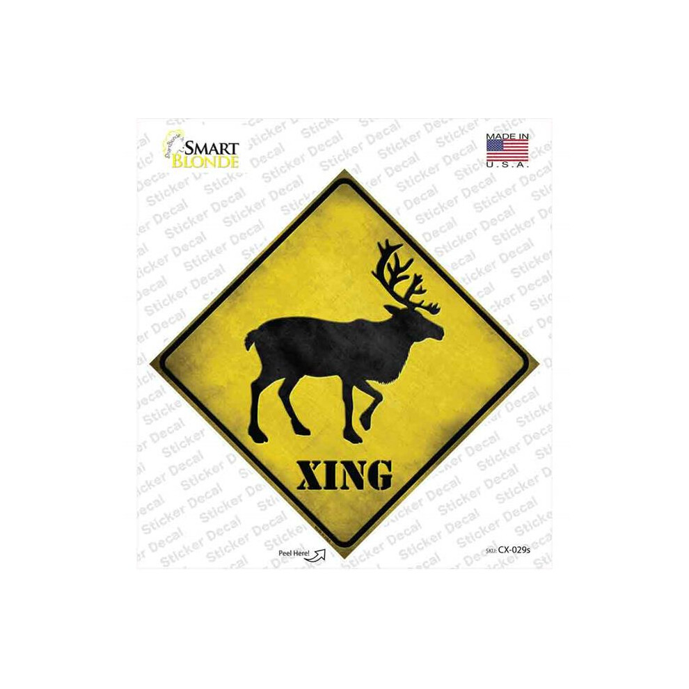 Smart Blonde Cx-029S-M Elk Xing Novelty Diamond Sticker Decal - Medium 792636352690