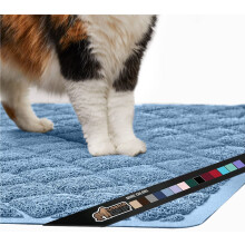 Tappetino per lettiera per gatti Gorilla Grip Thick 35x23 Intrappola meno rifiuti dalla scatola per pavimenti pi puliti Rimane in posizione per