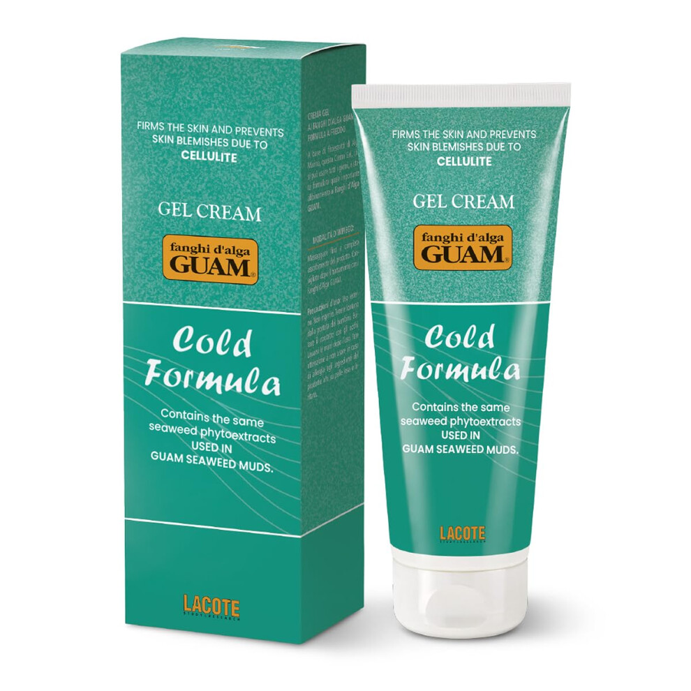 Guam Cream Cooling Anti Cellulite For Thighs And Legs Natural Cellulite Treatment With Menthol And Seaweed Best After Body Wrap Skin Firming