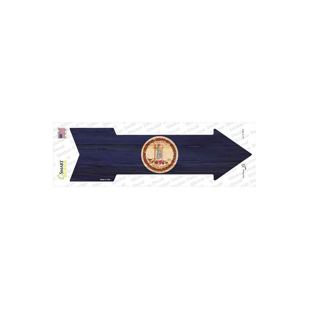 Smart Blonde A-567S-M Virginia State Flag Novelty Arrow Sticker Decal - Medium 792636354908