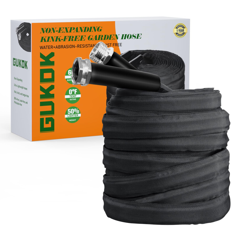 Tuyau d'arrosage non extensible GUKOK, l   ger, ultra flexible, durable, sans pli, pour camping-car, marin et camping-car, 75 pieds
