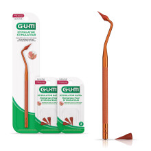 Stimulateur GUM     manche permanent - Masseur     long manche (manche + 2 recharges)