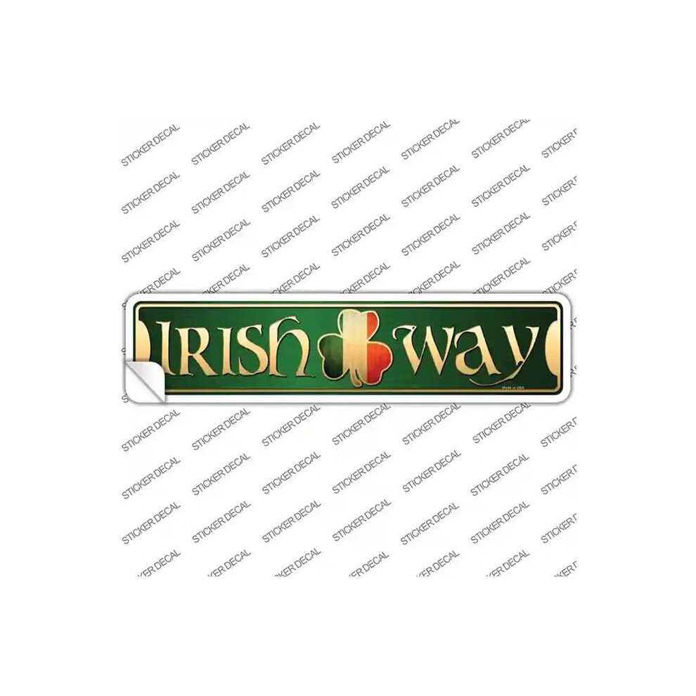Smart Blonde K-1358S-S Irish Way Novelty Narrow Sticker Decal - Small 792636355974