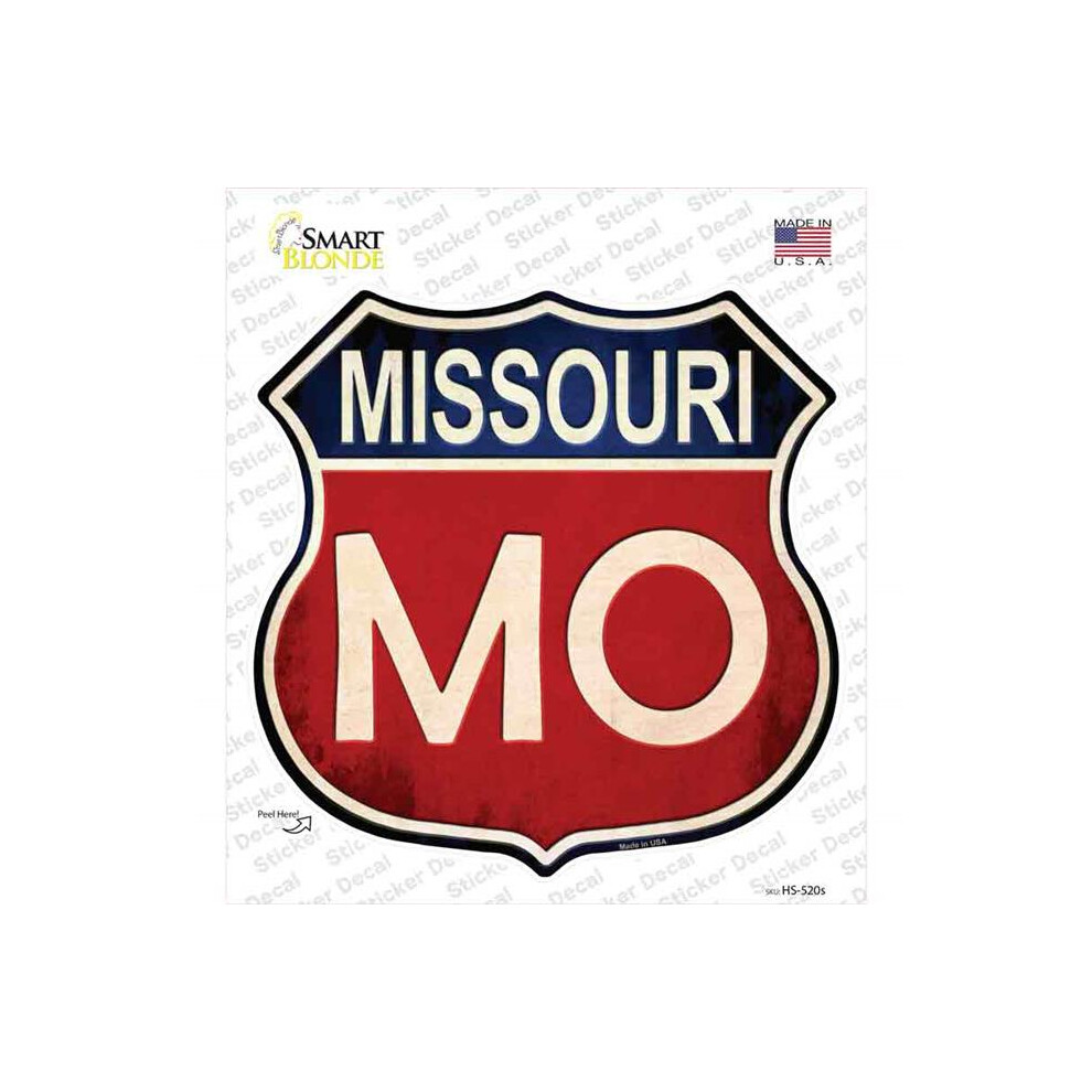 Smart Blonde Hs-520S-M Missouri Novelty Highway Shield Sticker Decal - Medium 792636356551