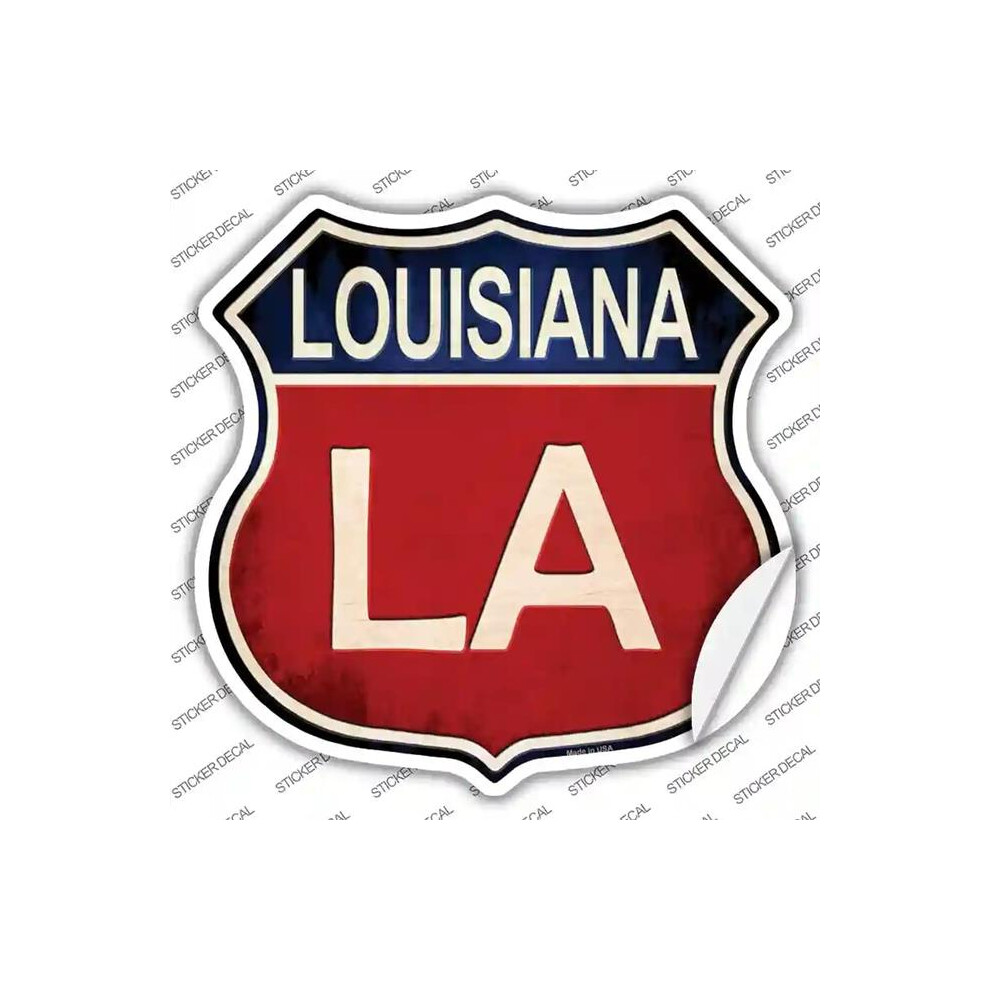 Smart Blonde Hs-513S-S Louisiana Novelty Highway Shield Sticker Decal - Small 792636356513